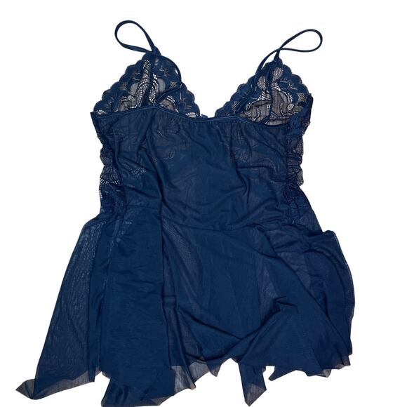 Avidlove Lingerie Nightgown Sexy Chemise Top Y2K babydoll Mesh bow Slip Dress - Picture 2 of 8